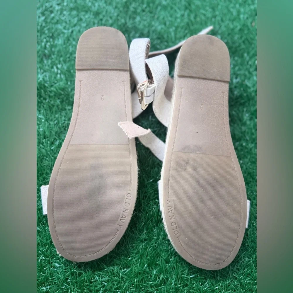 Old Navy‎ Women's Cream Espadrilles Size 9